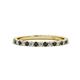 1 - Lara 2.00 mm Black Diamond and Lab Grown Diamond Eternity Band 