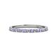1 - Lara 2.00 mm Tanzanite and Lab Grown Diamond Eternity Band 
