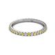 3 - Lara 2.00 mm Yellow Sapphire and Lab Grown Diamond Eternity Band 