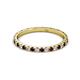 3 - Lara 2.00 mm Red Garnet and Lab Grown Diamond Eternity Band 