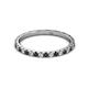 3 - Lara 2.00 mm Black Diamond and Lab Grown Diamond Eternity Band 