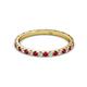 3 - Lara 2.00 mm Ruby and Lab Grown Diamond Eternity Band 