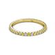 3 - Lara 2.00 mm Yellow Sapphire and Lab Grown Diamond Eternity Band 