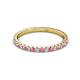 3 - Lara 2.00 mm Pink Sapphire and Lab Grown Diamond Eternity Band 