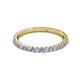3 - Lara 2.00 mm Tanzanite and Lab Grown Diamond Eternity Band 