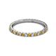 3 - Lara 2.00 mm Citrine and Lab Grown Diamond Eternity Band 