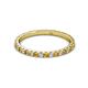 3 - Lara 2.00 mm Citrine and Lab Grown Diamond Eternity Band 