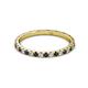3 - Lara 2.00 mm Black Diamond and Lab Grown Diamond Eternity Band 