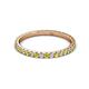 3 - Lara 2.00 mm Yellow Diamond and Lab Grown Diamond Eternity Band 