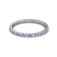 3 - Lara 2.00 mm Tanzanite and Lab Grown Diamond Eternity Band 