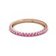 3 - Lara 2.00 mm Pink Sapphire Eternity Band 