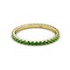 3 - Lara 2.00 mm Green Garnet Eternity Band 