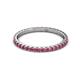 3 - Lara 2.00 mm Pink Tourmaline Eternity Band 