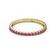 3 - Lara 2.00 mm Pink Tourmaline Eternity Band 