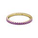 3 - Lara 2.00 mm Amethyst Eternity Band 