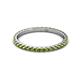 3 - Lara 2.00 mm Peridot Eternity Band 