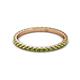 3 - Lara 2.00 mm Peridot Eternity Band 