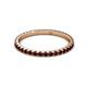 3 - Lara 2.00 mm Red Garnet Eternity Band 