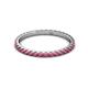 3 - Lara 2.00 mm Rhodolite Garnet Eternity Band 