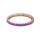 3 - Lara 2.00 mm Amethyst Eternity Band 