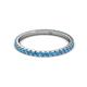 3 - Lara 2.00 mm Blue Topaz Eternity Band 