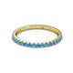 3 - Lara 2.00 mm Blue Topaz Eternity Band 