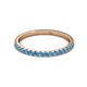3 - Lara 2.00 mm Blue Topaz Eternity Band 