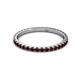 3 - Lara 2.00 mm Red Garnet Eternity Band 