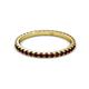 3 - Lara 2.00 mm Red Garnet Eternity Band 