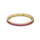 3 - Lara 2.00 mm Rhodolite Garnet Eternity Band 