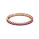 3 - Lara 2.00 mm Rhodolite Garnet Eternity Band 