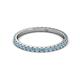 3 - Lara 2.00 mm Aquamarine Eternity Band 