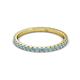 3 - Lara 2.00 mm Aquamarine Eternity Band 