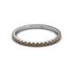 3 - Lara 2.00 mm Smoky Quartz Eternity Band 