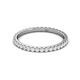3 - Lara 2.00 mm White Sapphire Eternity Band 