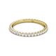3 - Lara 2.00 mm White Sapphire Eternity Band 