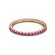 3 - Lara 2.00 mm Pink Tourmaline Eternity Band 