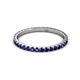 3 - Lara 2.00 mm Blue Sapphire Eternity Band 
