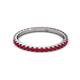 3 - Lara 2.00 mm Ruby Eternity Band 