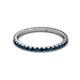 3 - Lara 2.00 mm Blue Diamond Eternity Band 