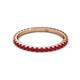 3 - Lara 2.00 mm Ruby Eternity Band 