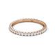 3 - Lara 2.00 mm White Sapphire Eternity Band 
