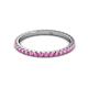 3 - Lara 2.00 mm Pink Sapphire Eternity Band 