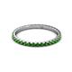 3 - Lara 2.00 mm Green Garnet Eternity Band 