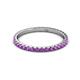 3 - Lara 2.00 mm Amethyst Eternity Band 