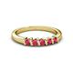 2 - Talia Ruby Wedding Band 