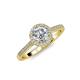 4 - Vida Signature Diamond Halo Engagement Ring 