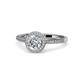 1 - Vida Signature Diamond Halo Engagement Ring 