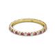 3 - Lara 2.00 mm Pink Tourmaline and Diamond Eternity Band 