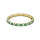 3 - Lara 2.00 mm Emerald and Diamond Eternity Band 